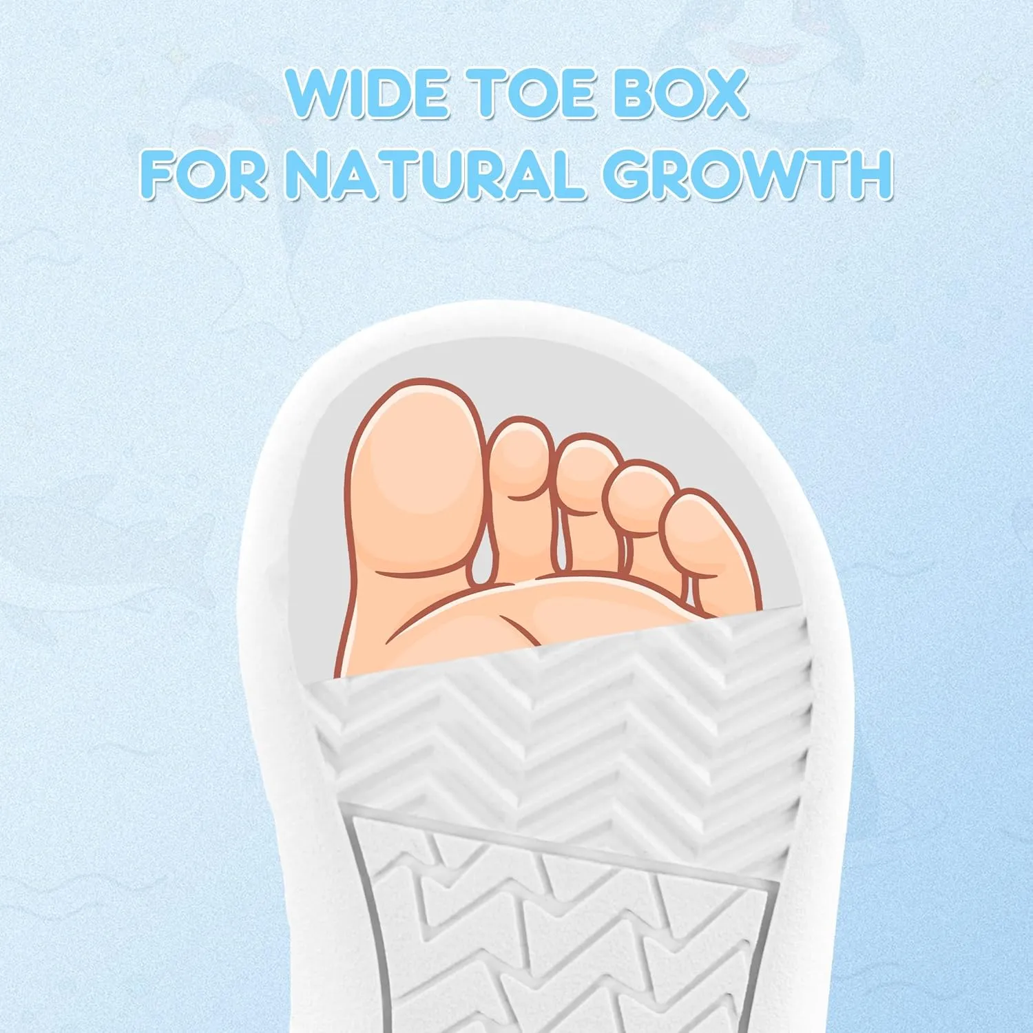 SKYWHEEL Toddler Girls Boys Tennis Shoes Wide Toe Box Barefoot Cartoon Walking Running Sneakers Breathable Slip On Lightweight Shoes for Little Kids