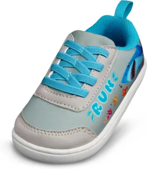 SKYWHEEL Toddler Girls Boys Tennis Shoes Wide Toe Box Barefoot Cartoon Walking Running Sneakers Breathable Slip On Lightweight Shoes for Little Kids