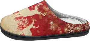 Slippers for Women Indoors and Outdoors, Mens Comfy Flannel Warm Slippers Flat Clogs Winter House Slippers