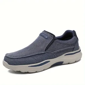 Solid Color Slip-On Loafers for Plus Size Men