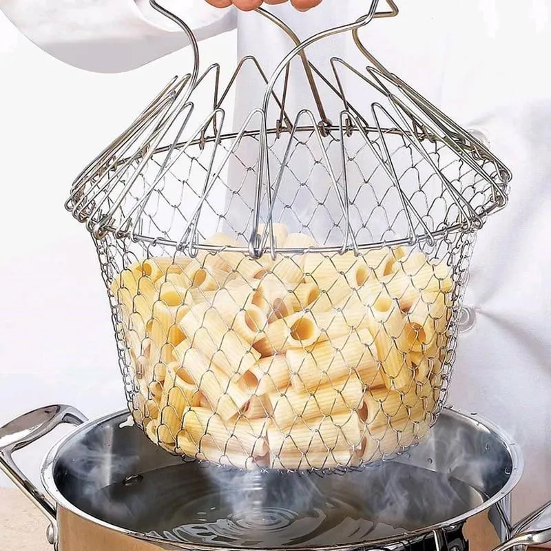 Stainless Steel Flexible Kitchen Basket