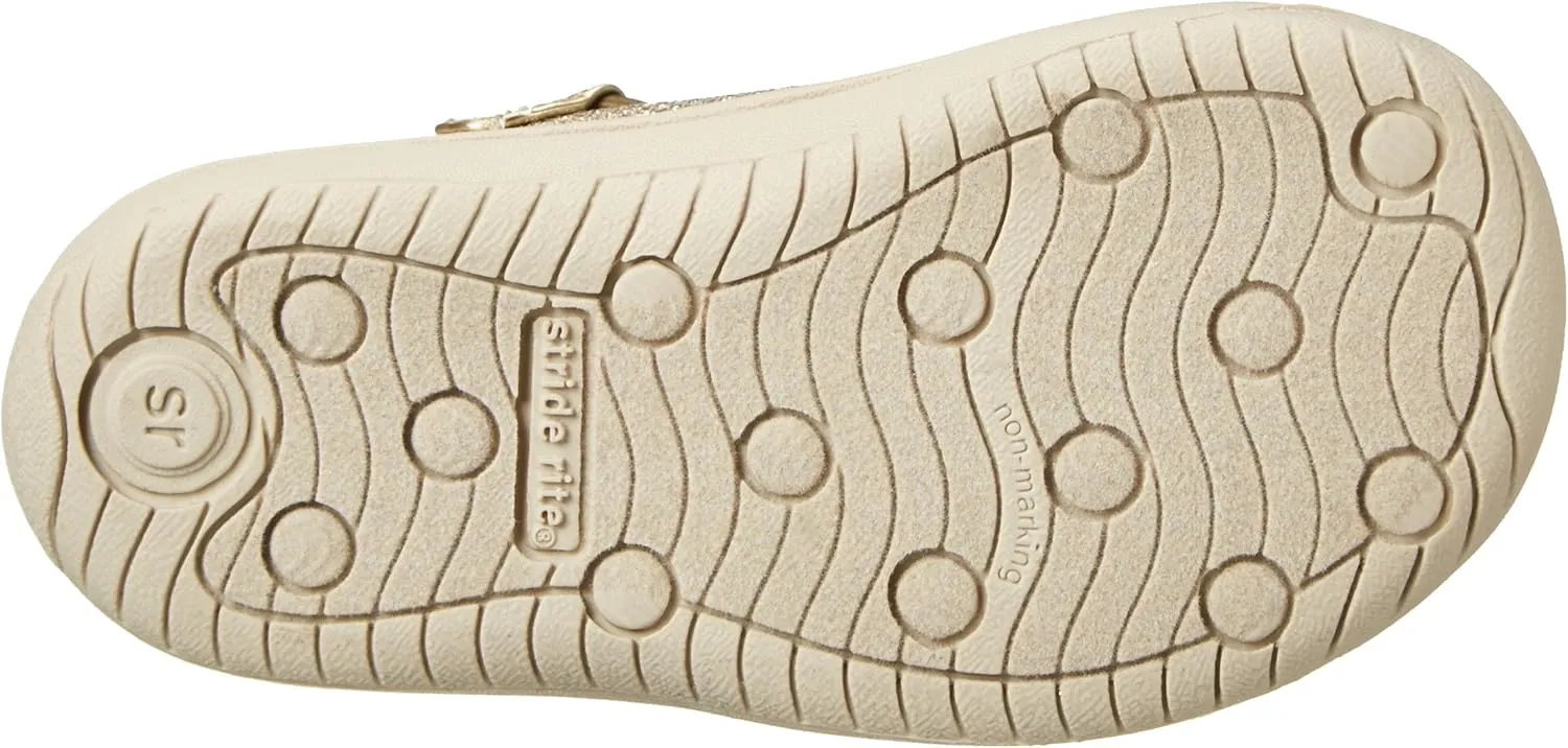 Stride Rite Haylie Mary Jane (Toddler/Little Kid), Silver, 8 Toddler