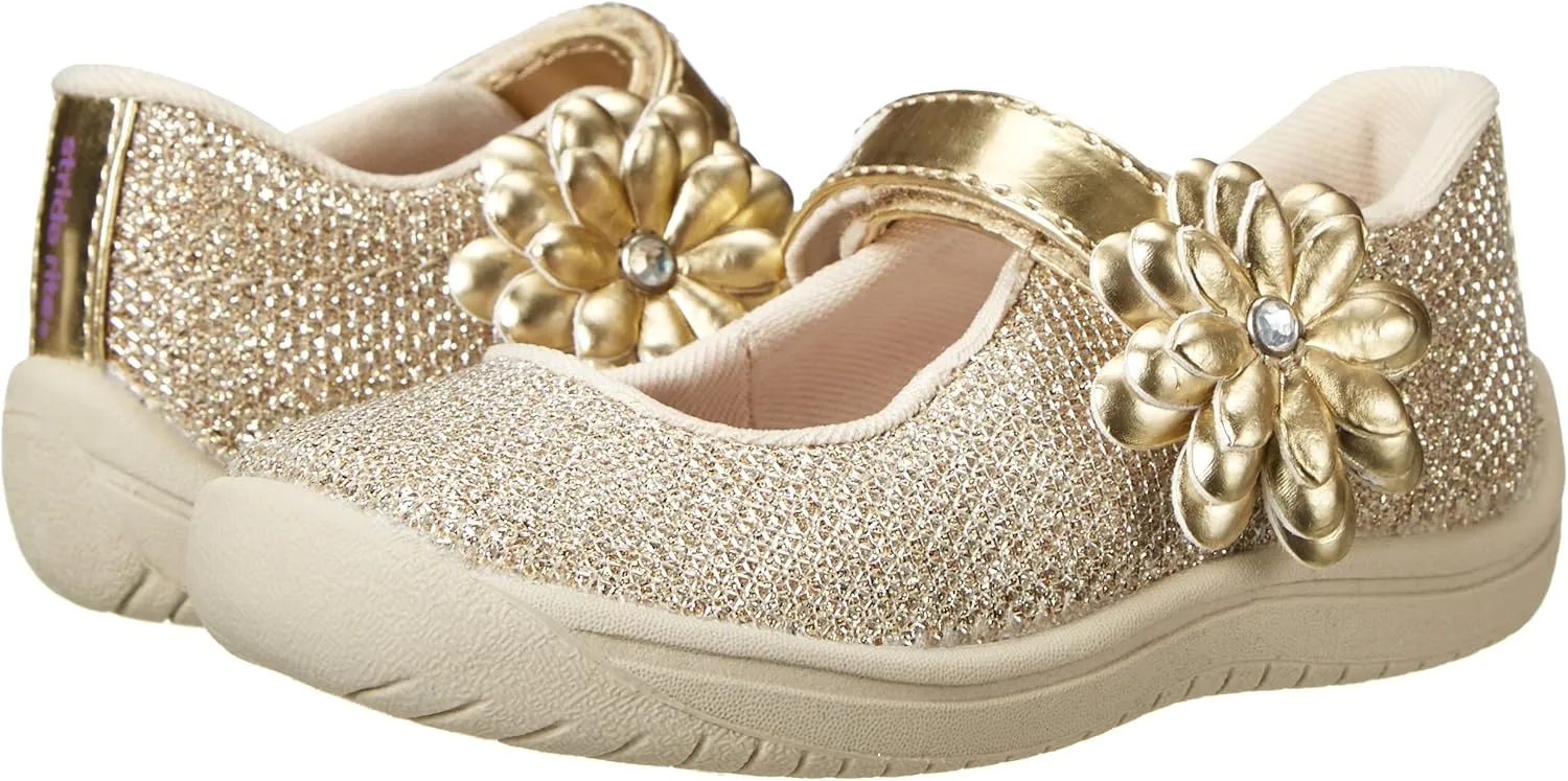 Stride Rite Haylie Mary Jane (Toddler/Little Kid), Silver, 8 Toddler