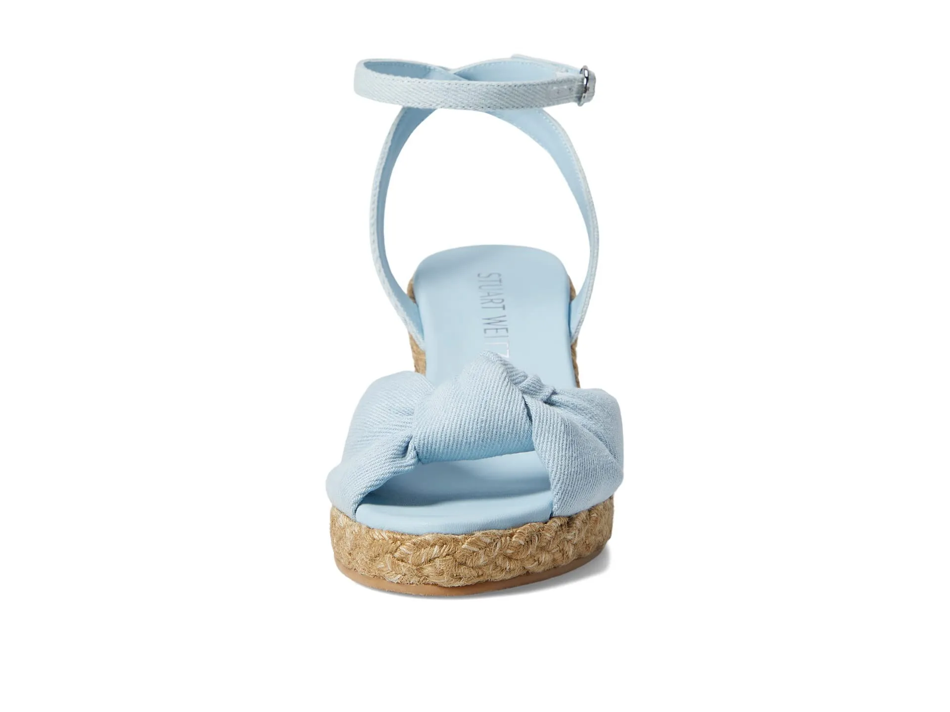 Stuart Weitzman Playa Espadrille Knot Wedge Light/Natural 6 B