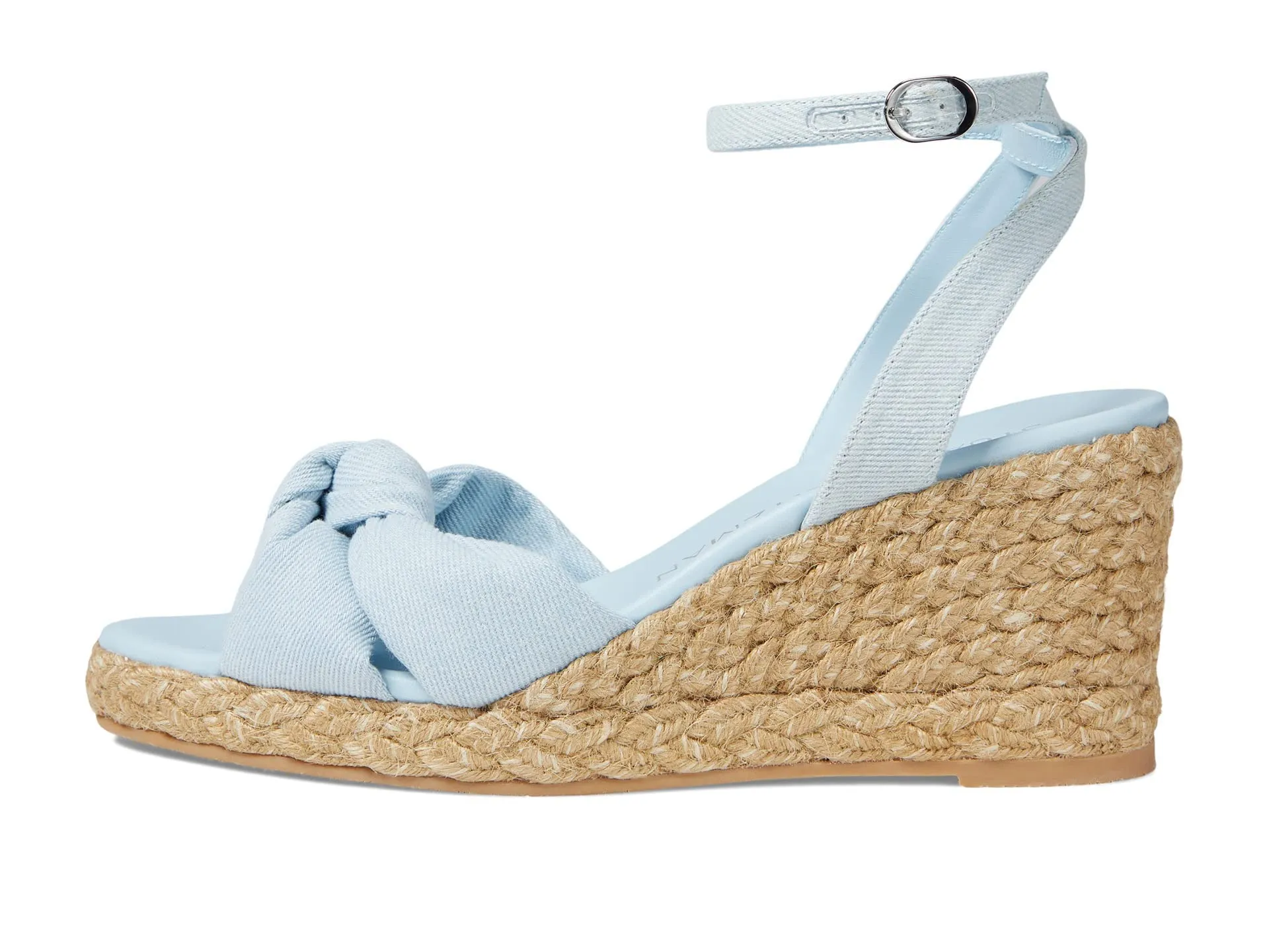 Stuart Weitzman Playa Espadrille Knot Wedge Light/Natural 6 B