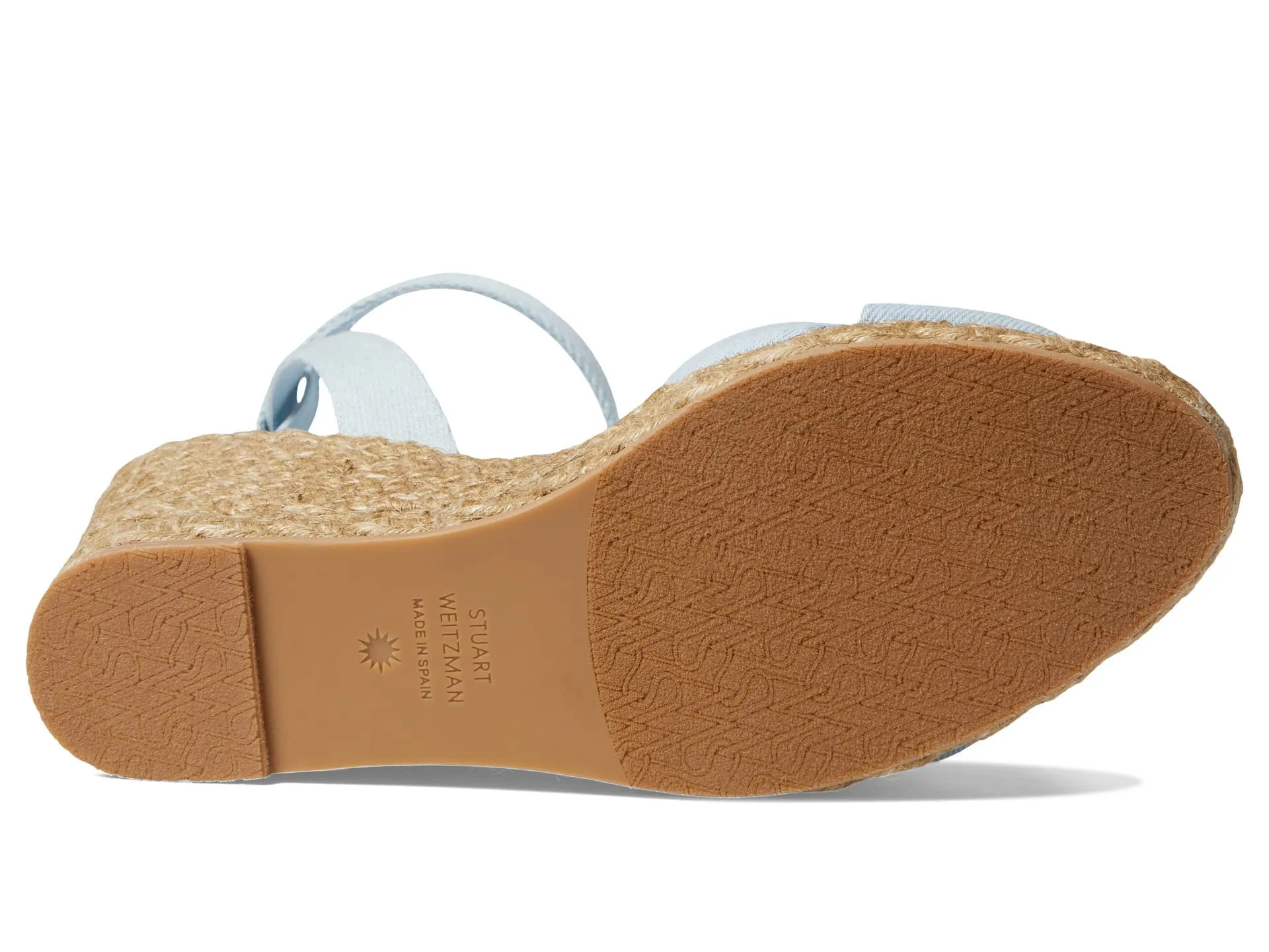 Stuart Weitzman Playa Espadrille Knot Wedge Light/Natural 6 B