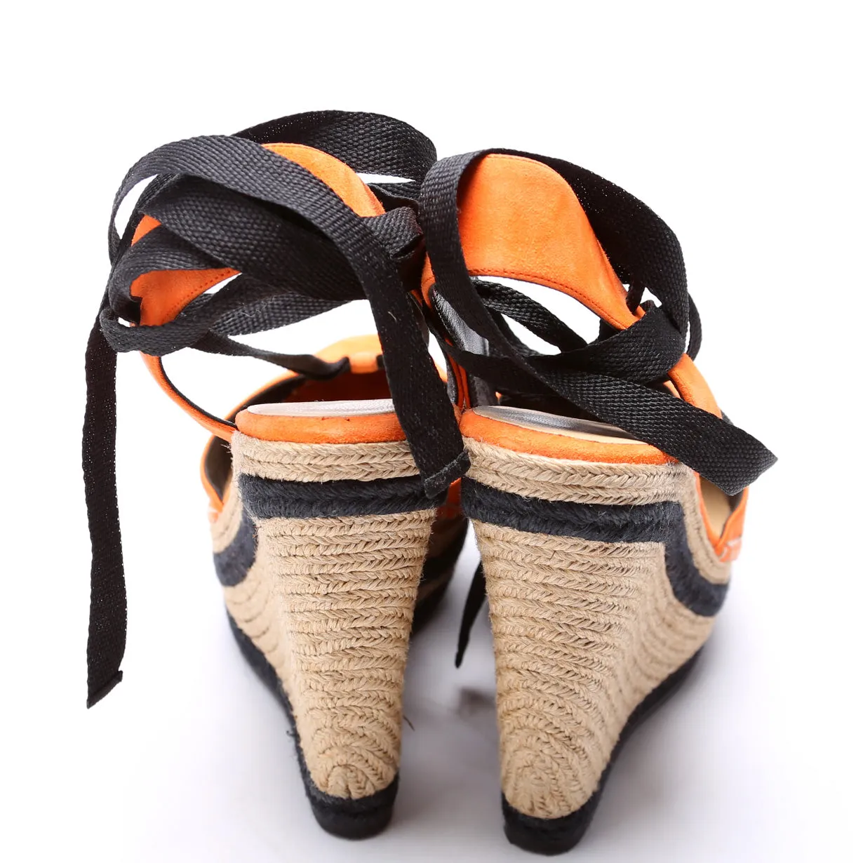 Suede Espadrille Wedges Size 38