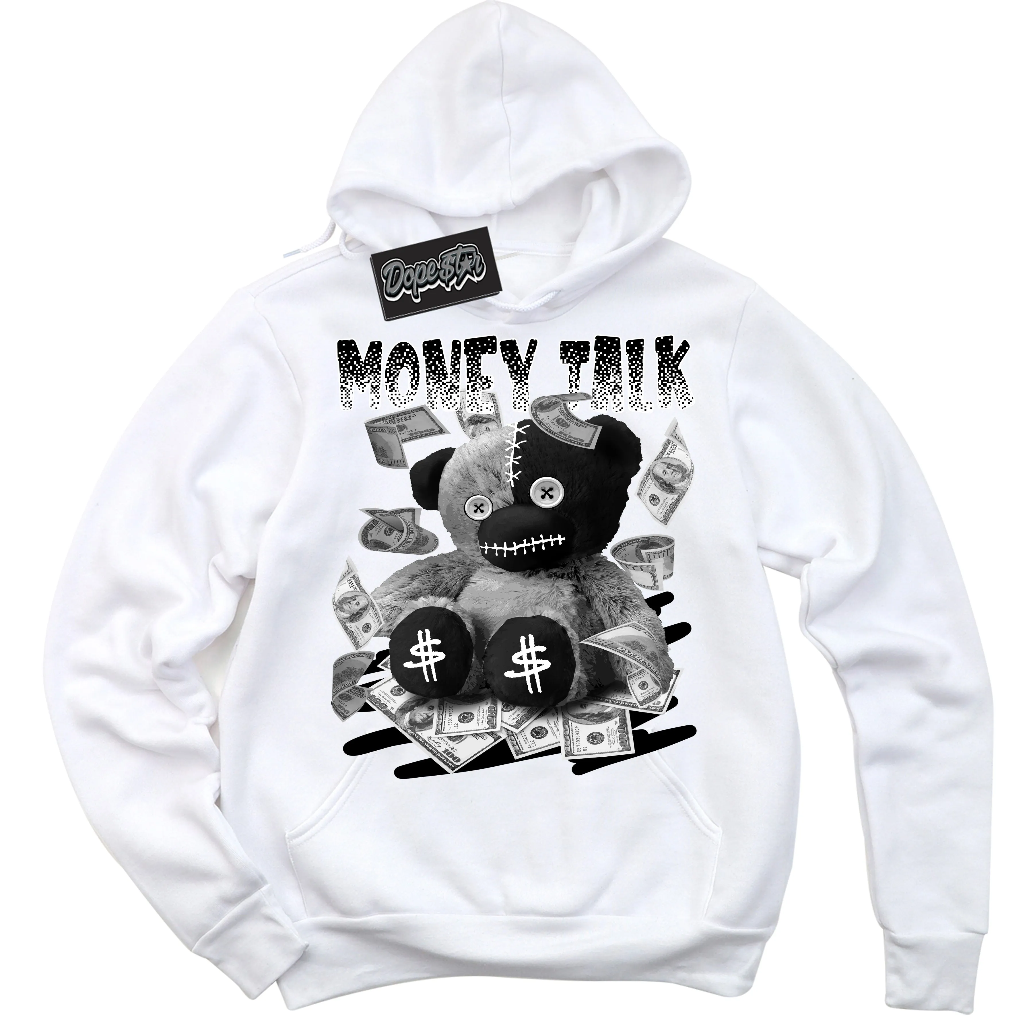 Suede Panda Dunk Sneaker Hoodie Money Talk Bear Graphic