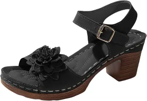 Summer Wedge Sandals For Women Dressy,Arch Support Comfortable Beach Walking Ankle Strap Open Toe Platform Sandals Casual Slip on Outdoor Shoes ﻿For Women Dressy