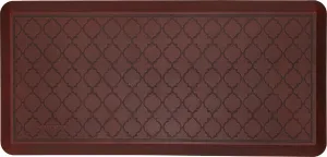 Tempur-Pedic Ultra Comfort Anti-Fatigue Lattice Merlot 1' 8" x 3' 6" Kitchen Floor Mat Cushioned Ergonomic Standing Desk Mat Waterproof Non-Skid Foam