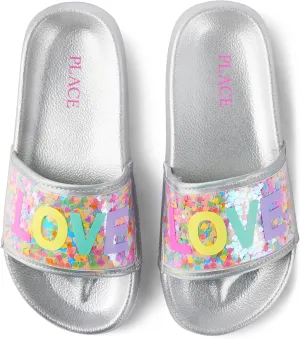 The Children's Place Girls Sporty Slides Sandal