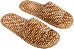 thuizen Men's Tatami Straw Rattan Grass Sandal Slipper