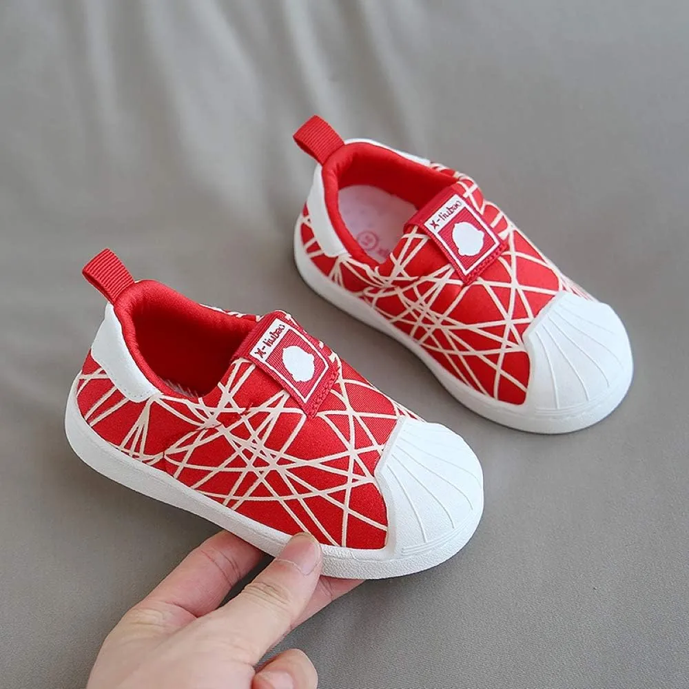 Toddler Boys Girls Sneakers, Outdoor Non-Slip Loafer Shoes（21-30 Months）