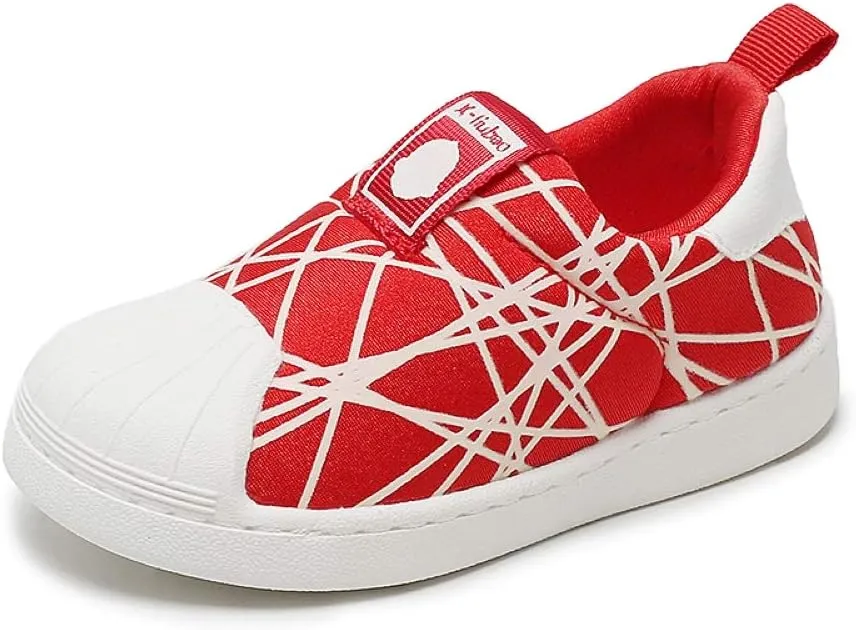 Toddler Boys Girls Sneakers, Outdoor Non-Slip Loafer Shoes（21-30 Months）