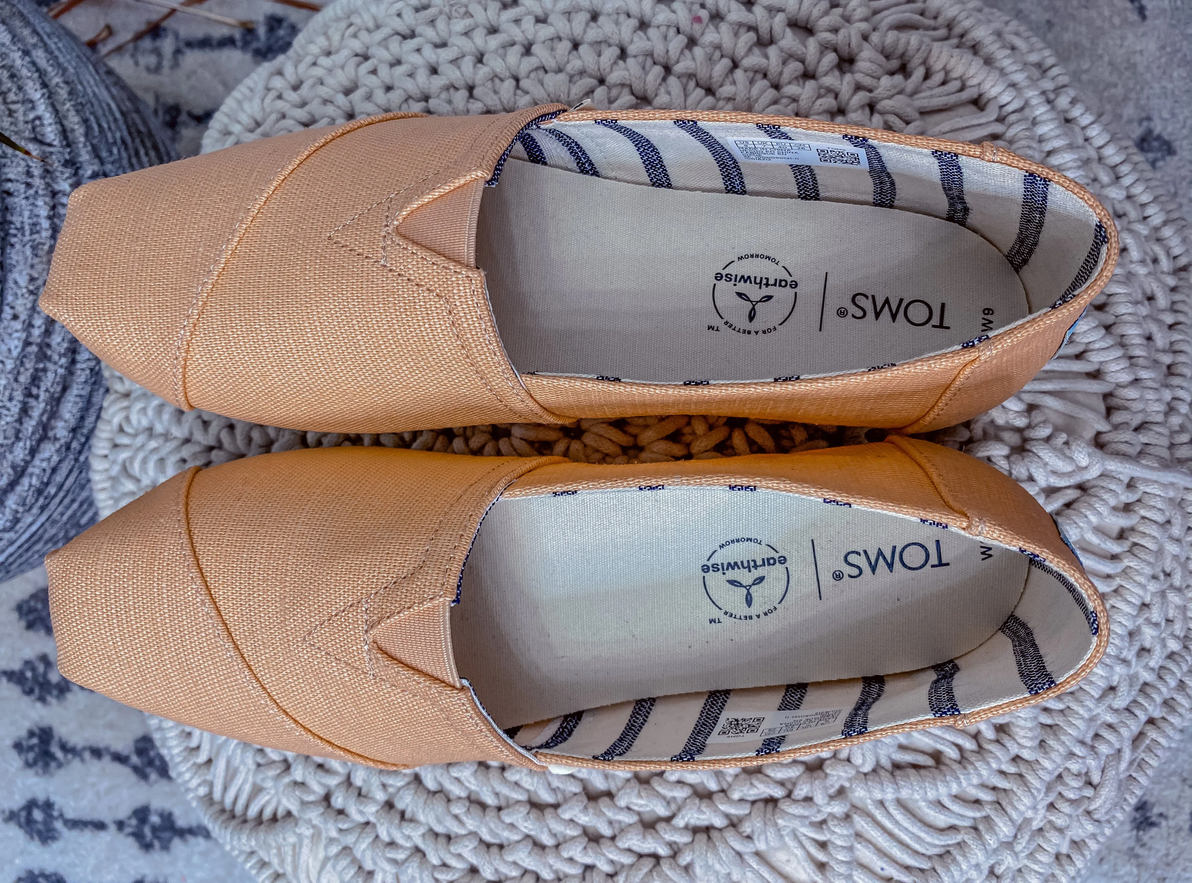 TOMS Light Orange Alpargata Heritage Canvas