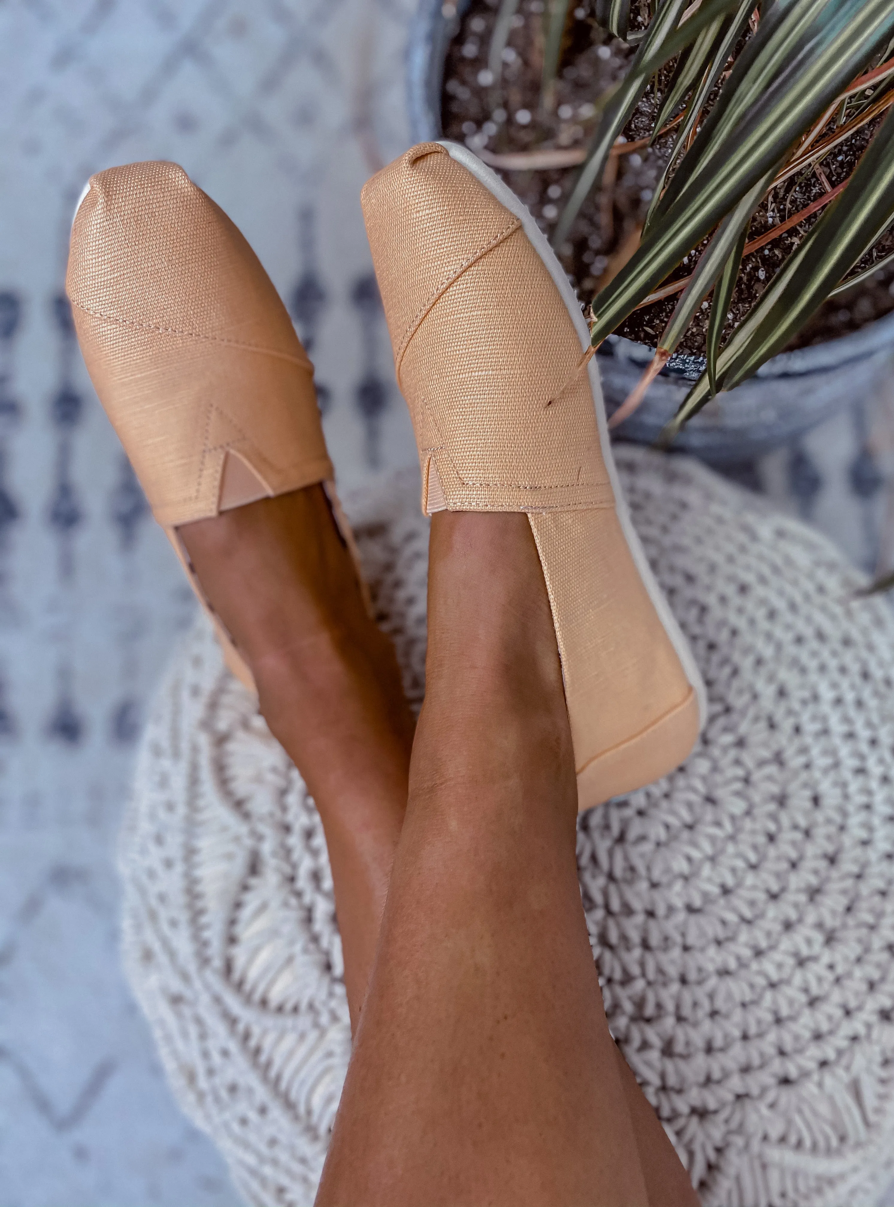 TOMS Light Orange Alpargata Heritage Canvas