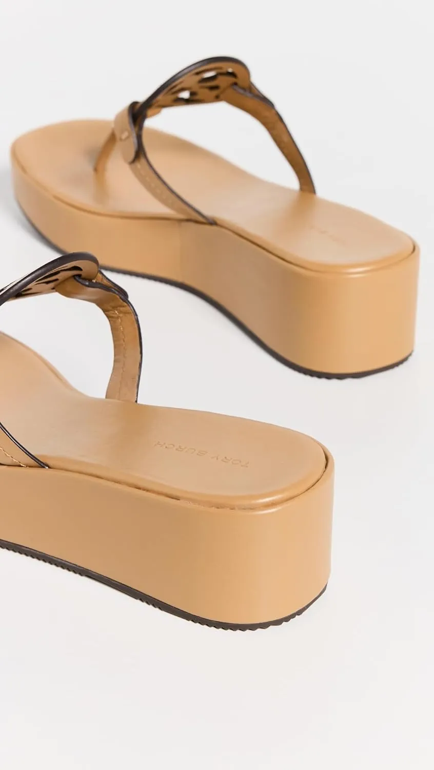 Tory Burch Women's Miller Wedge Sandals 25mm