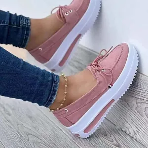 TROONZ 2023 Spring Low Top Womens Thick Bottom Canvas Shoes, Women Fashion Trainers, Non-Slip, Spring Canvas Shoes-Pink 8