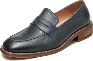 U-lite Women’s Sheepskin Leather Slip-On Loafers - Soft, Comfortable, and Lightweight Shoes with Collapsible Heel