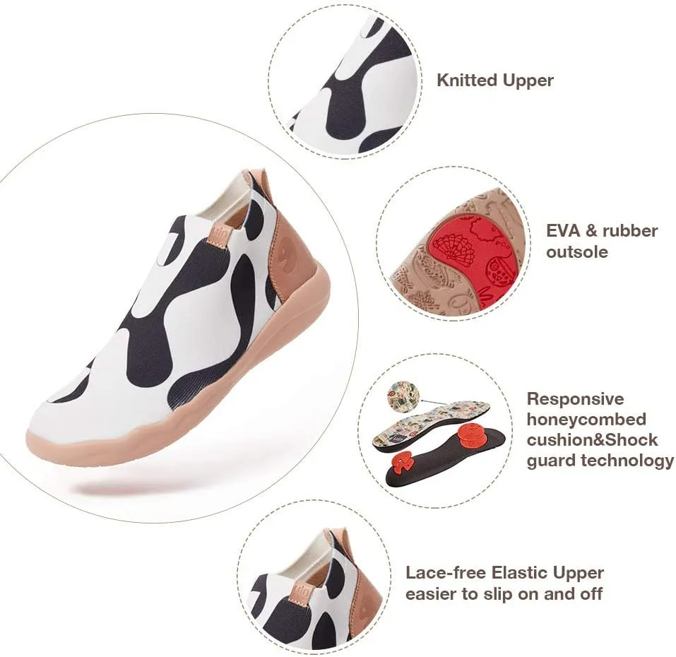 UIN Men's Walking Shoes Slip On Knitted Casual Boots Lightweight Comfort Fashion Sneaker The New Us
