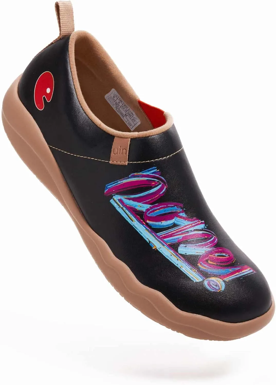 UIN Men's Walking Travel Shoes Slip On Microfiber Casual Loafers Lightweight Comfort Fashion Sneaker
