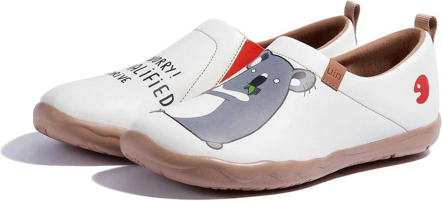 UIN Men's Walking Travel Shoes Slip On Microfiber Casual Loafers Lightweight Comfort Fashion Sneaker