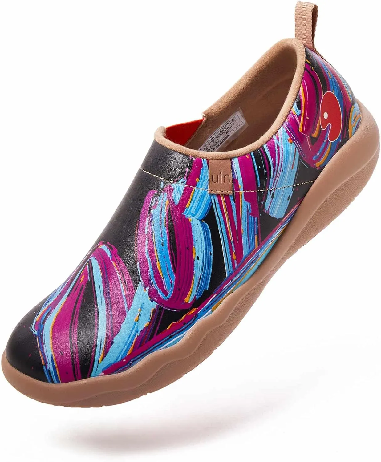 UIN Men's Walking Travel Shoes Slip On Microfiber Casual Loafers Lightweight Comfort Fashion Sneaker