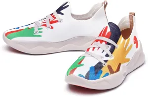 UIN Women's Fashion Sneakers Lightweight Walking Casual Slip Ons Comfortable Art Painted Athletic Travel Shoes