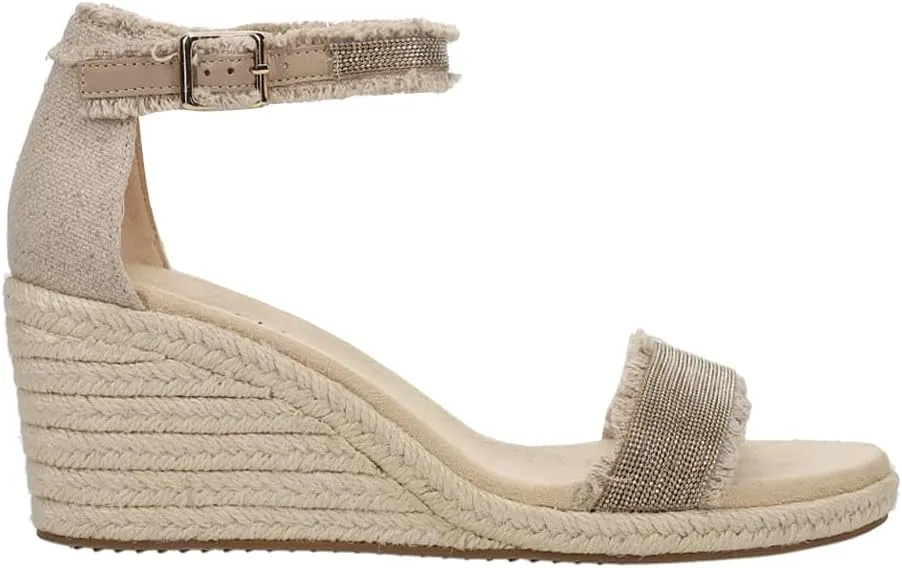 VANELi Womens Layry Ankle Strap Espadrille Casual Sandals Casual Mid Heel 2-3" - Beige