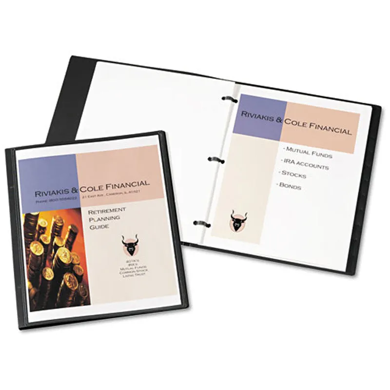 View Slim Binder w/ Flexible Fastener, Letter