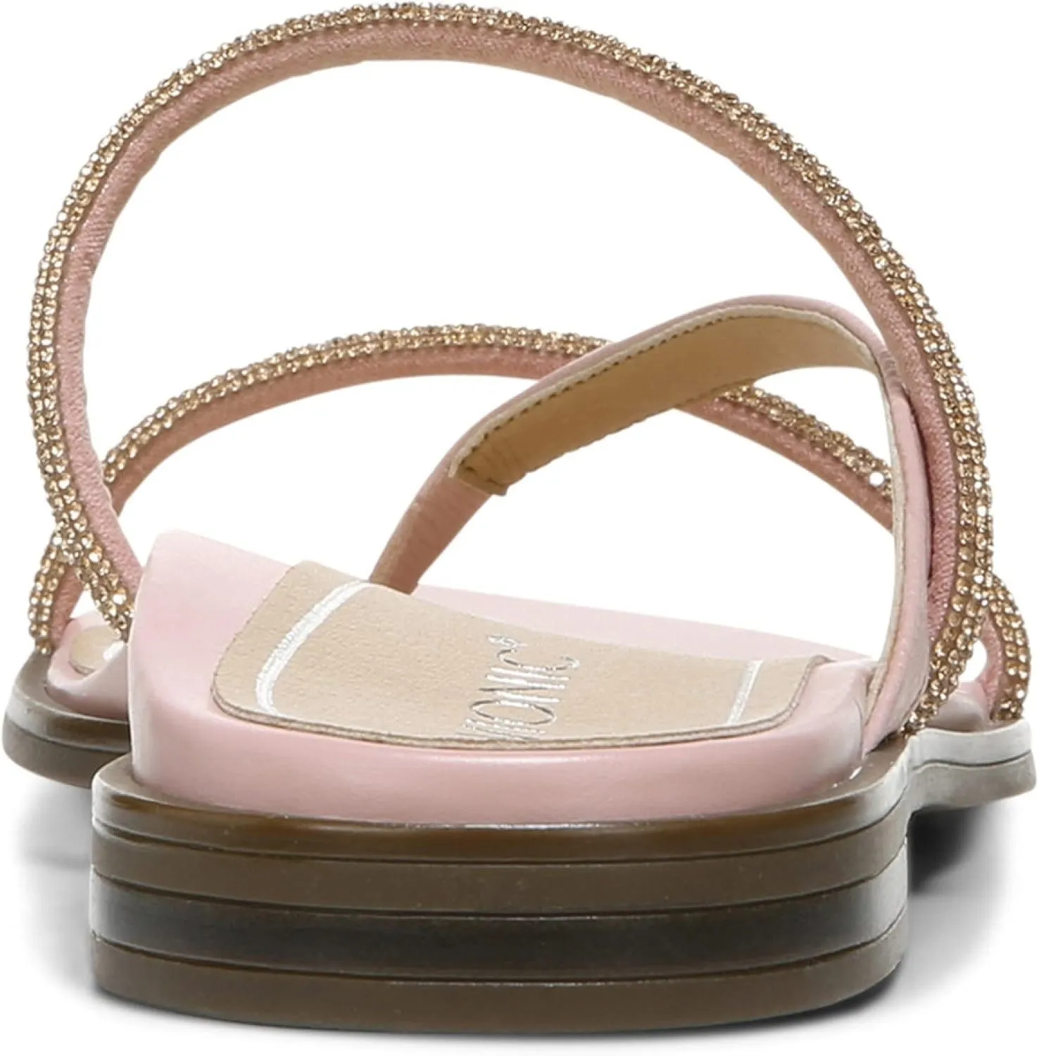 Vionic Women's Citrine Prism Flat Comfort Sandal- Supportive Slide Walking Sandals That Includes an Orthotic Insole and Cushioned Outsole for Arch Support, Medium and Wide Widths
