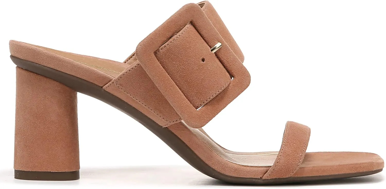 Vionic Women's Garnet Brookell Round Heel Mule - Supportive Adjustable Strap Sandals That Includes an Orthotic Insole and Cushioned Outsole for Arch Support, Medium Fit, Sizes 5-11
