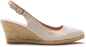 VISCATA Palomera Women's Sandals Espadrille Canvas Slingback Buckle Wedges