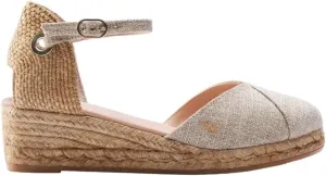 Viscata Pubol Espadrille Canvas Low Wedges with Ankle Strap Spain Handmade 2” Heel Women's Sandals with Breathable Organic Cotton Canvas and 100% Natural Jute for all Occasions: Casual, Work, Party