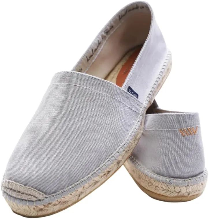 VISCATA Sitges Espadrille Canvas Spain Handmade Men's Shoes with Breathable Organic Cotton Canvas 100% Natural Jute Midsole and Durable Rubber Sole for All Casual Occasions