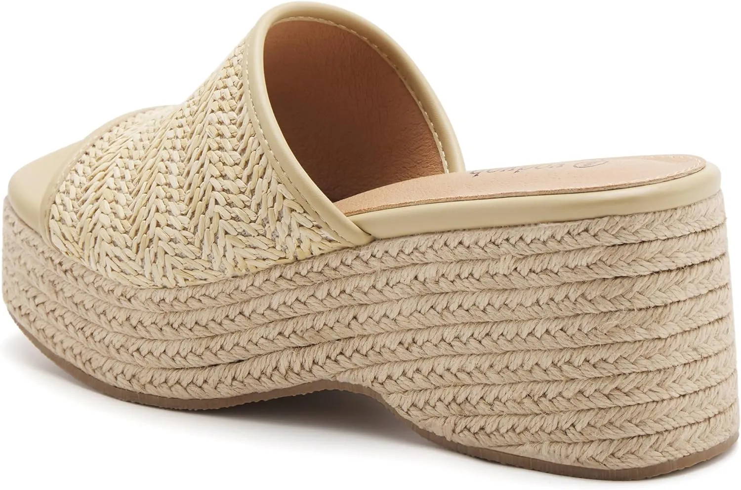 vodvob Platform Sandals for Women Wedges Open Toe Comfort Slip On Mules Bohemia Sandals Casual Summer Slides Espadrille Sandals