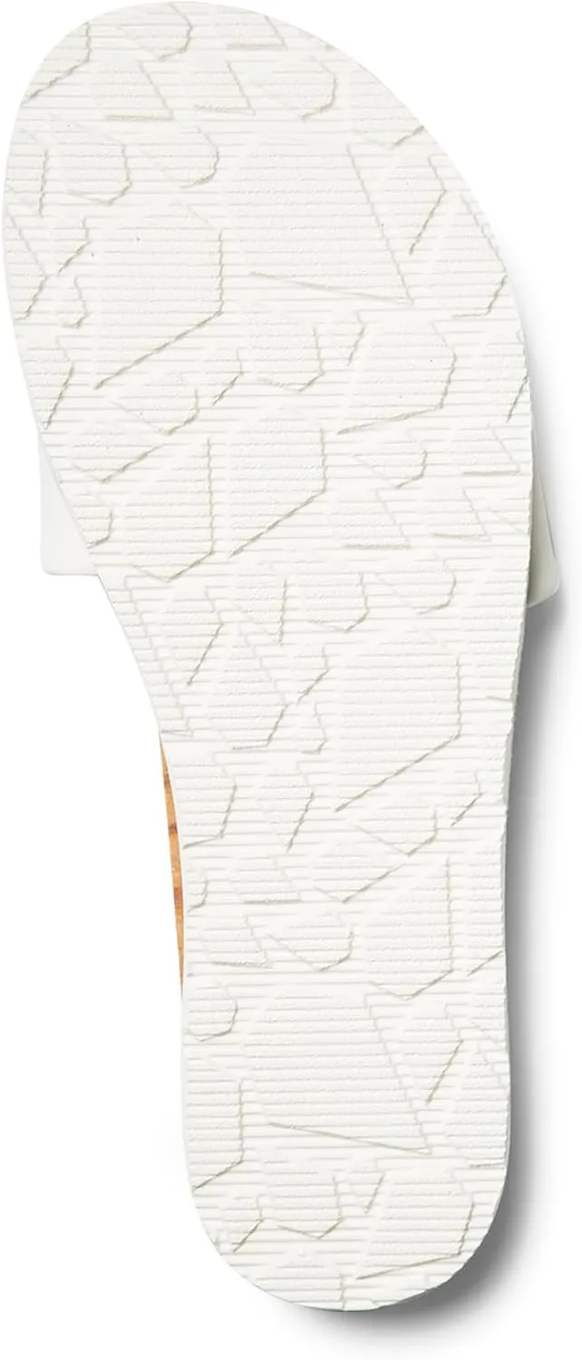 Volcom Women's Simple Synthetic Leather Strap Slide Sandal