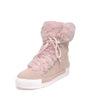 Weather Cecelia New Himalaya Global selection Seymore Boots Fur Lace York Pink Sneaker Special deal Up Fashion