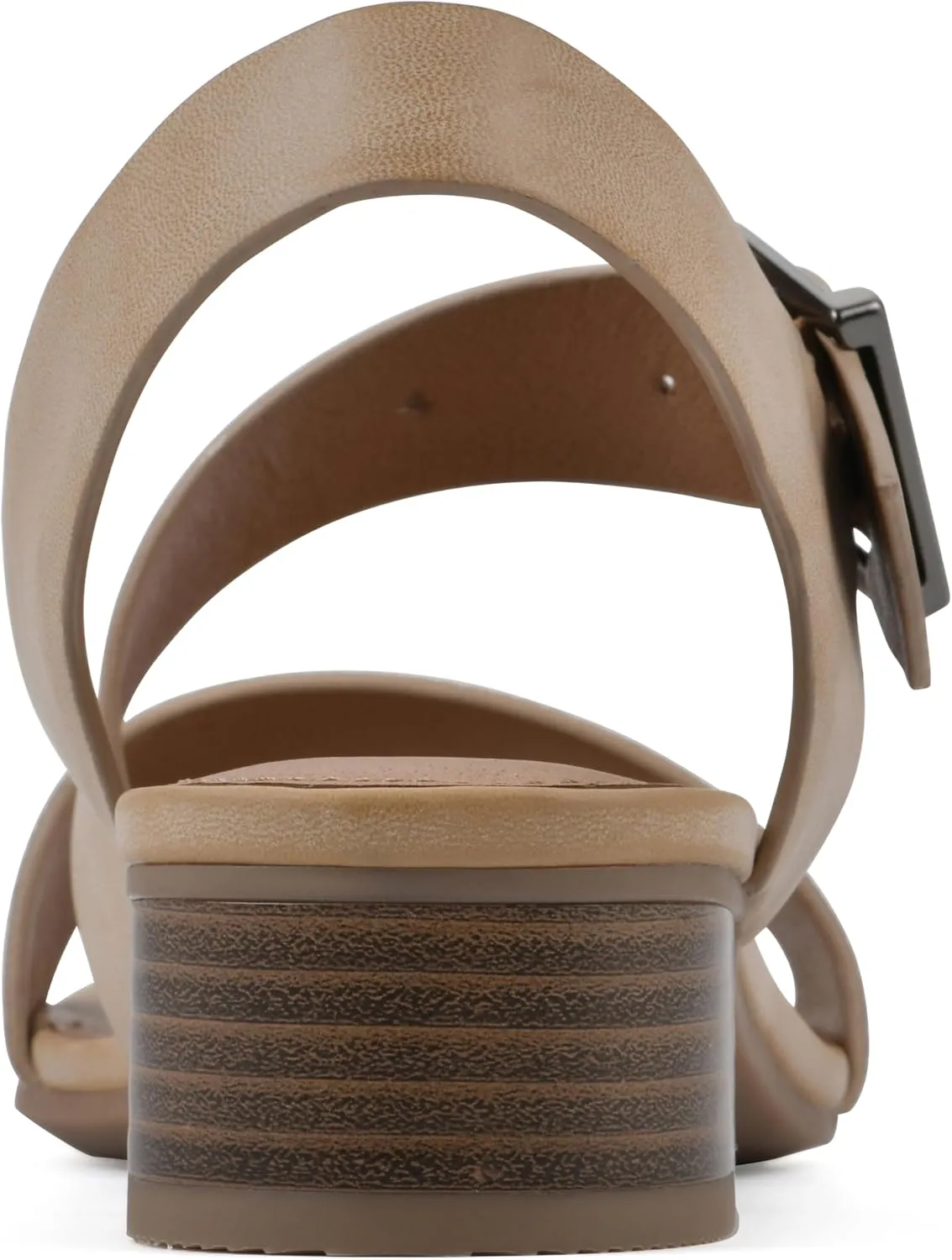 WHITE MOUNTAIN Women's Albatas Low Block Heel Sandal