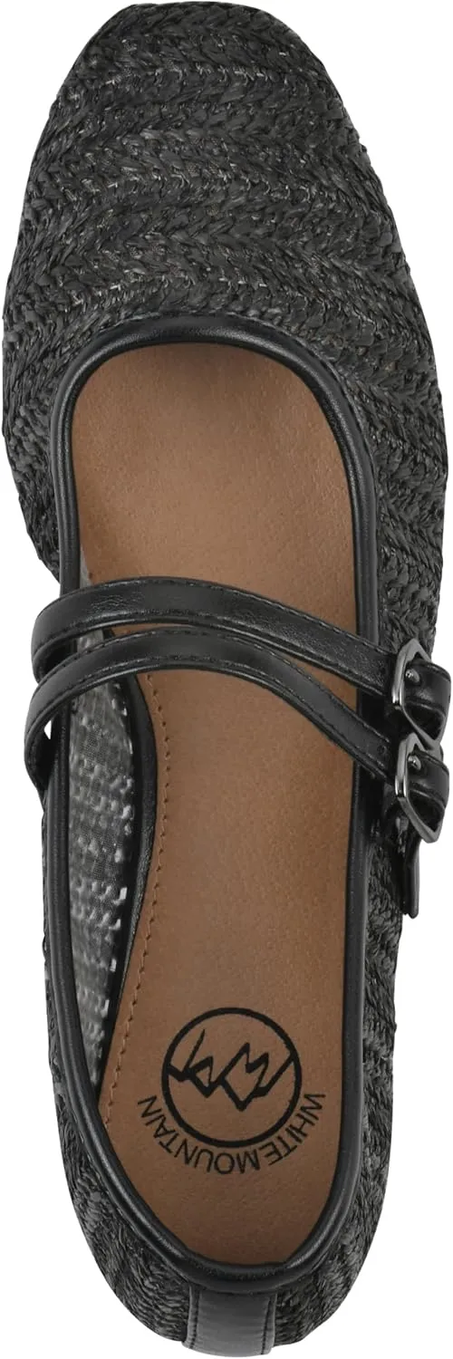 WHITE MOUNTAIN Women's Bocage Double-Strap Flat