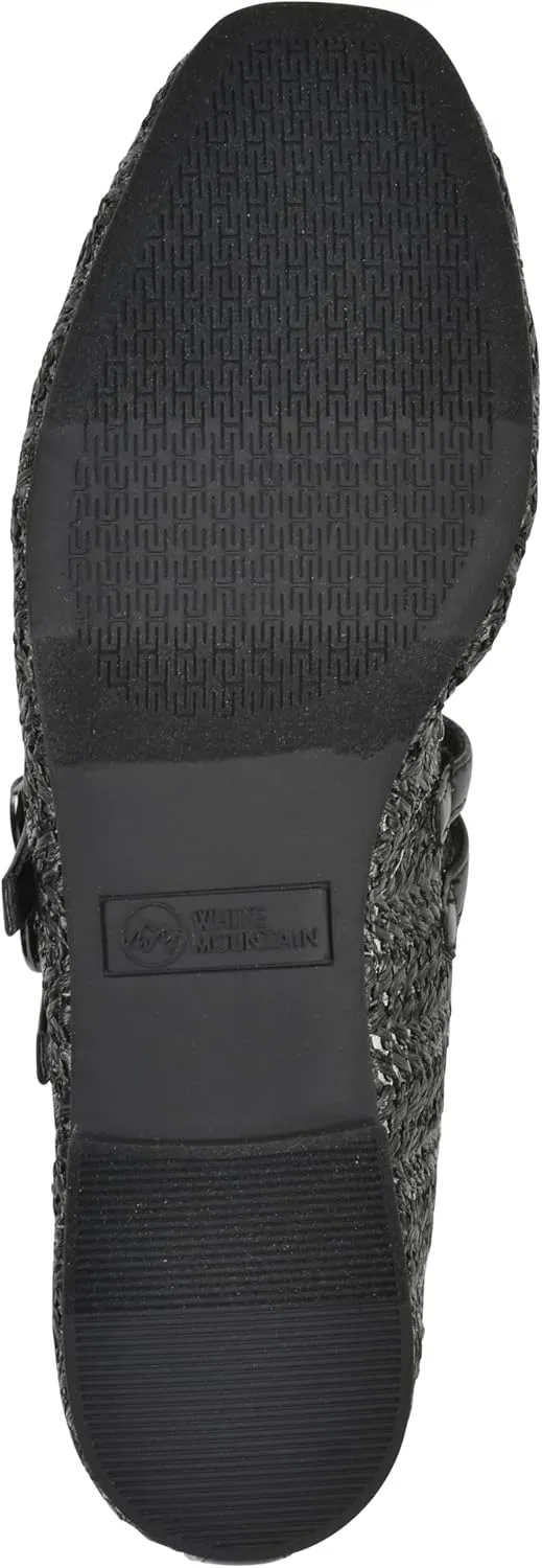 WHITE MOUNTAIN Women's Bocage Double-Strap Flat