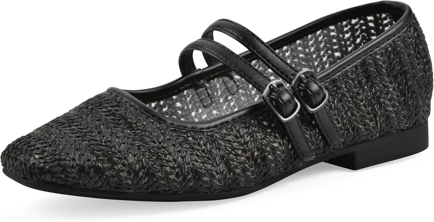 WHITE MOUNTAIN Women's Bocage Double-Strap Flat
