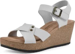 WHITE MOUNTAIN Women's Prezo Wedge Sandal
