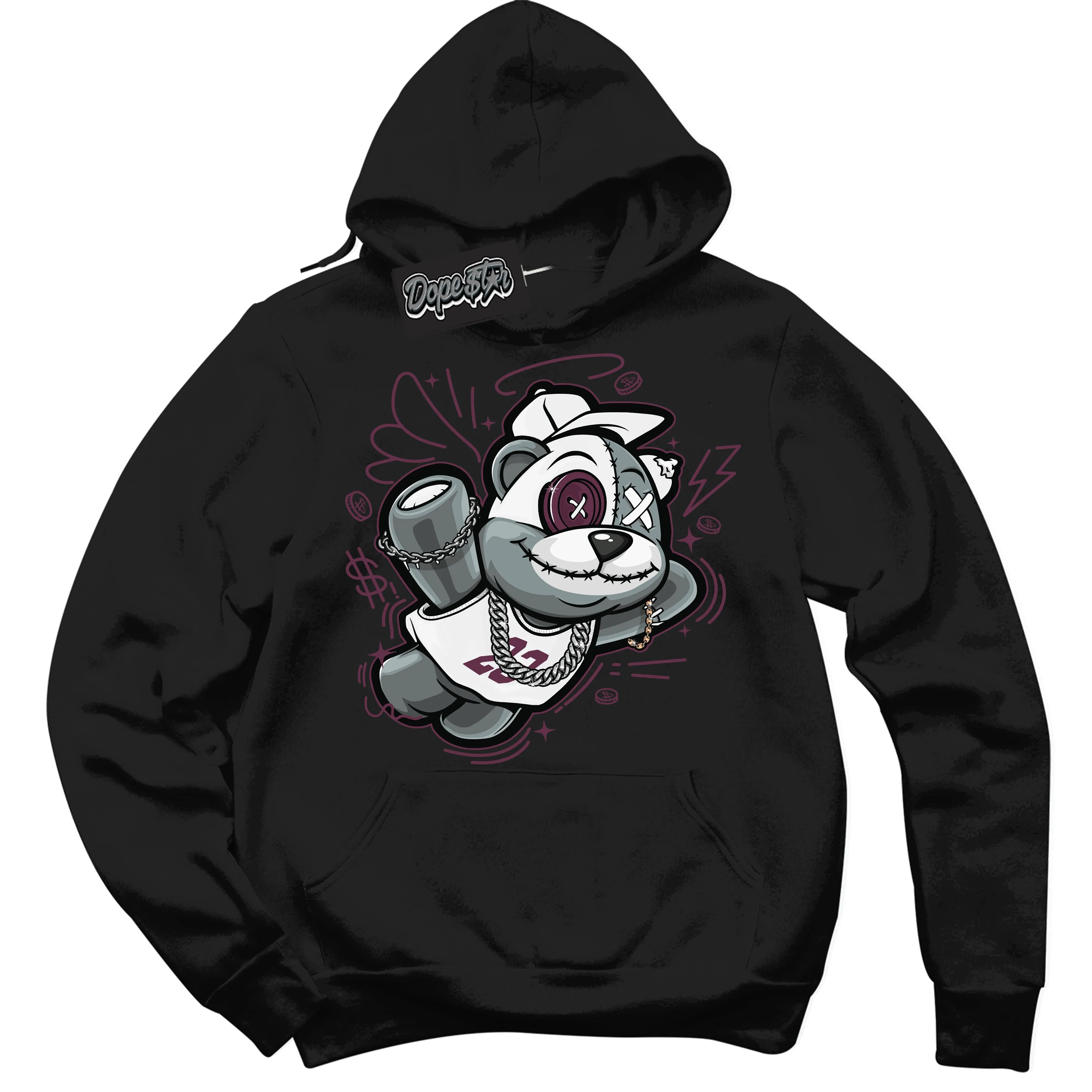 White Viotech Dunks Sneaker Hoodie Slam Dunk Bear Graphic