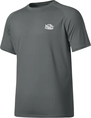 Willit Men's Rashguard Swim Shirt Short Sleeve UPF 50  Sun Protection Shirt SPF Quick Dry Water Shirt