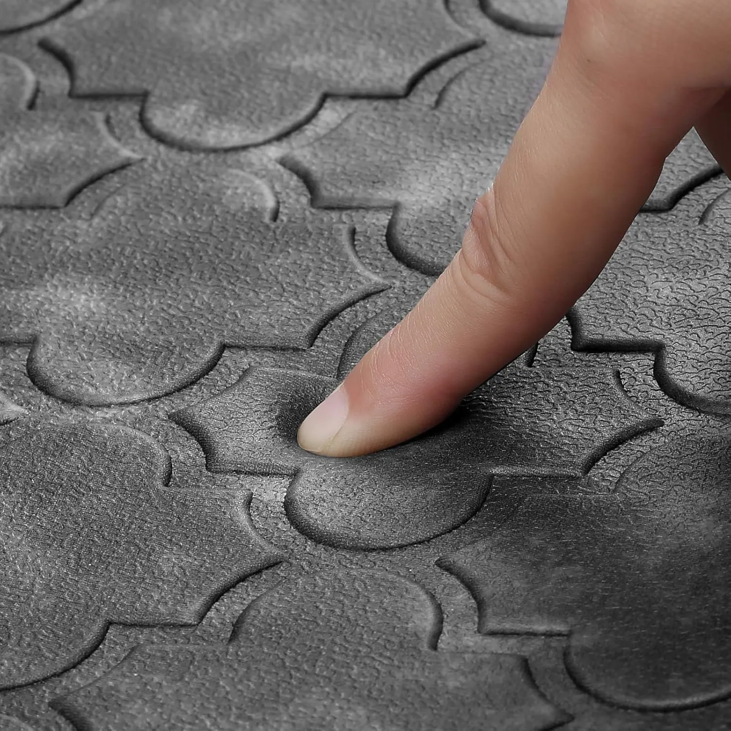 WISELIFE Cushioned Anti-Fatigue Floor Mat, 17.3"x60", Thick Non Slip Waterproof Heavy Duty Foam Standing Rugs for Kitchen, Floor, Home, Office, Desk, Sink, Laundry, Grey