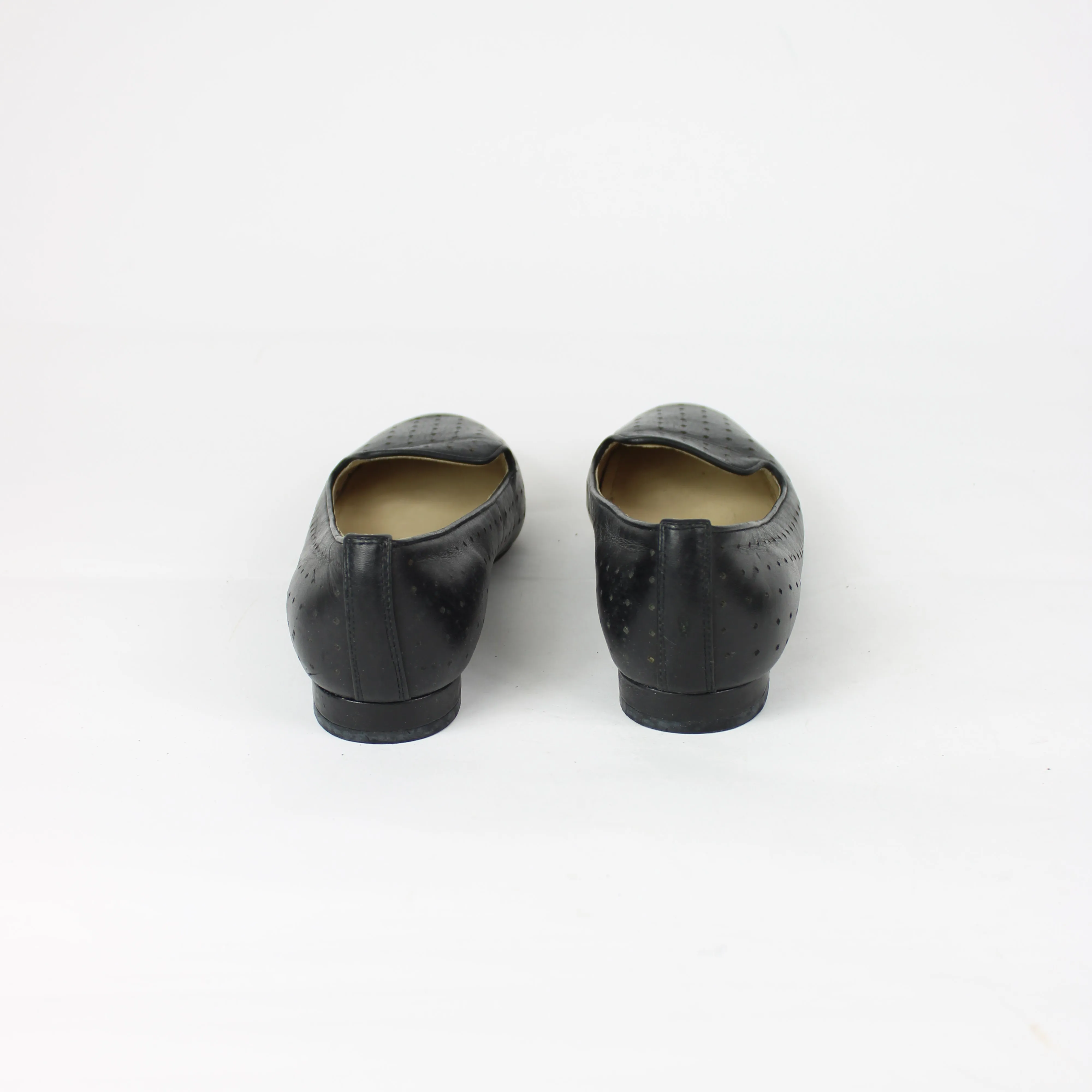 Wittner Black Leather Flat