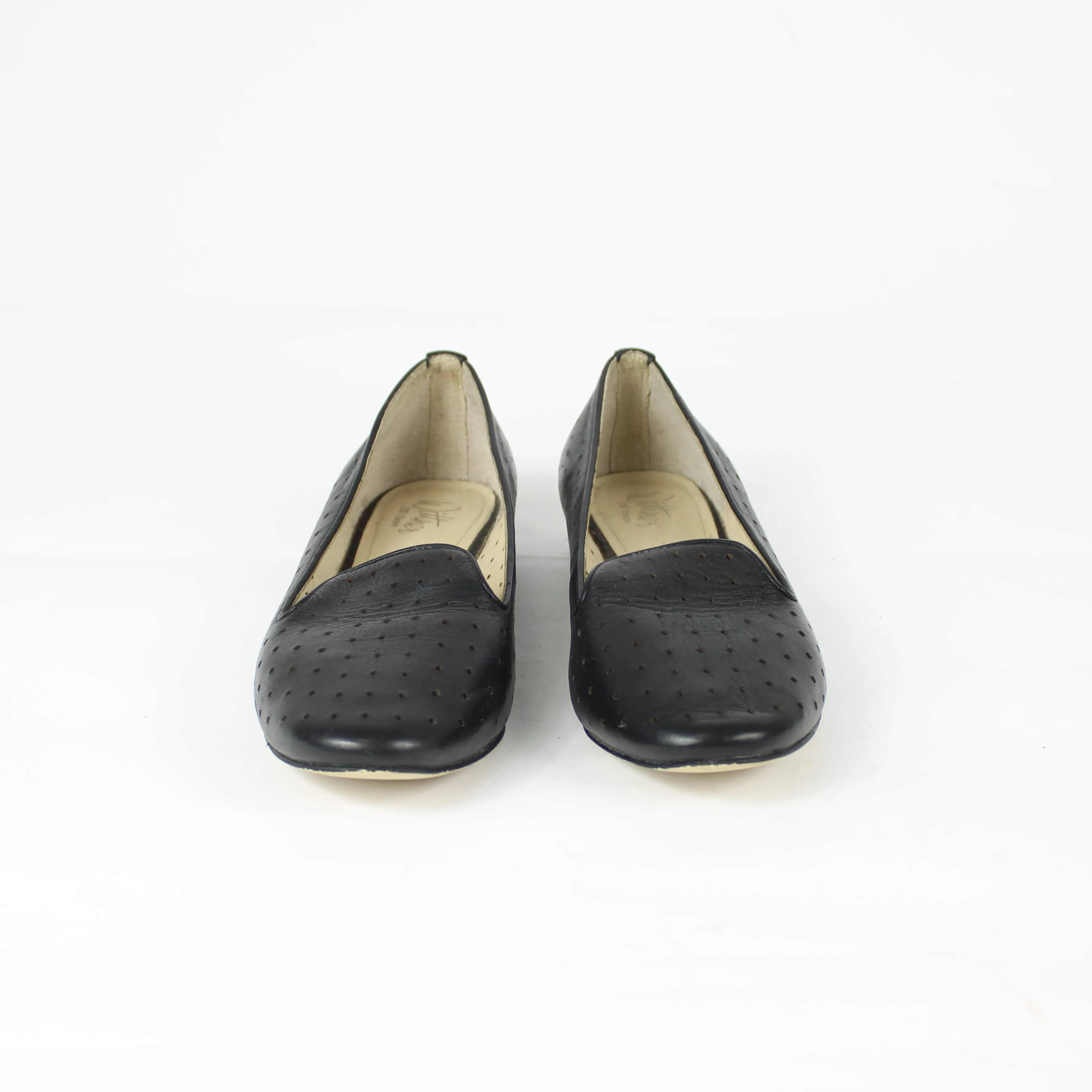 Wittner Black Leather Flat