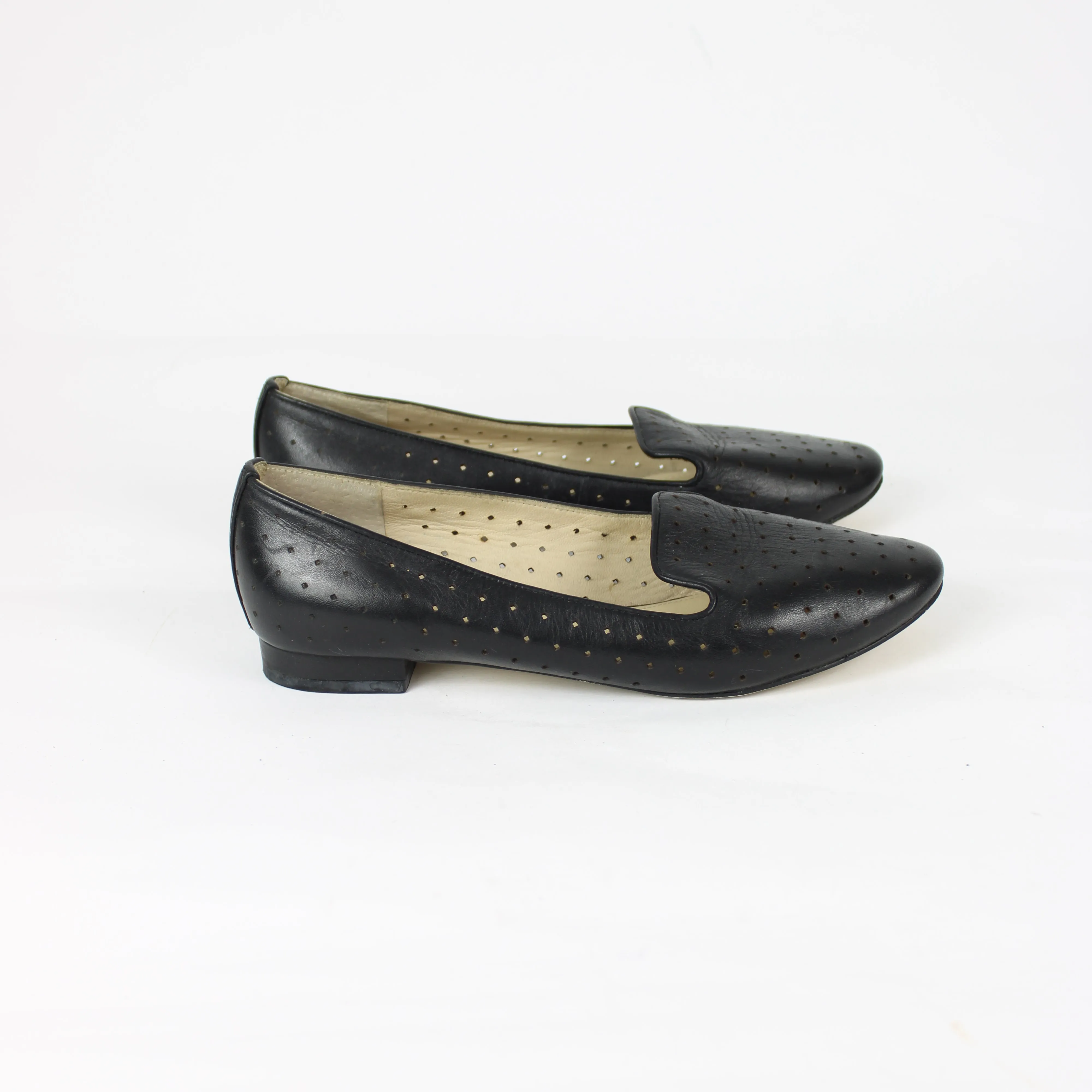 Wittner Black Leather Flat