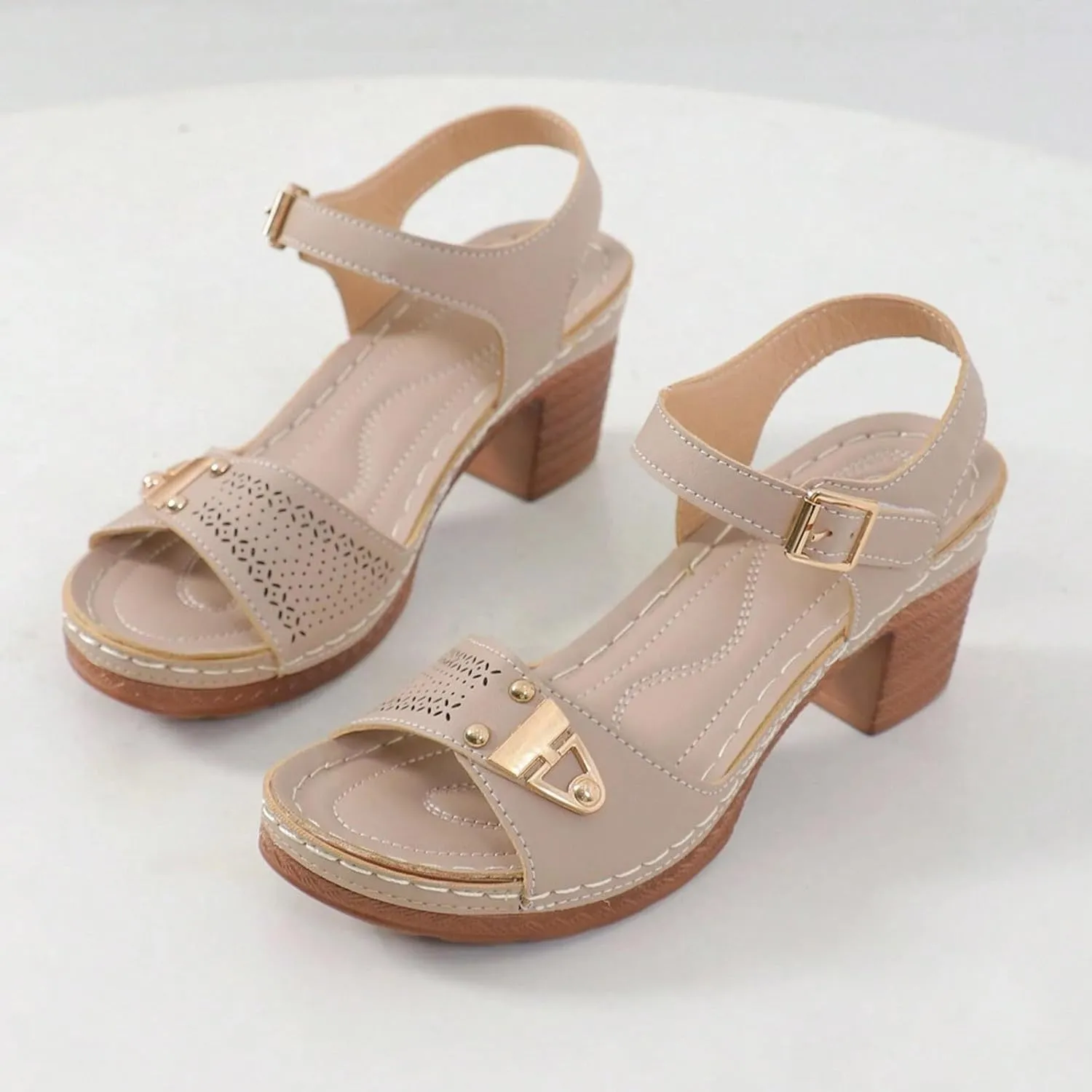 Women Dressy Summer Wedge Sandals, Womens Espadrille Sandals Open Toe Ankle Strap Platform Wedge High Heels Outdoor Casual Summer Dress Shoes